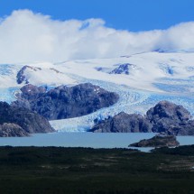 View to Glaciar Pingo from Mirador Zapata